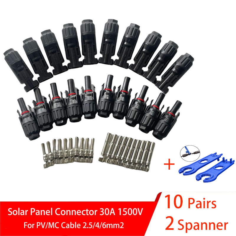 Solar Cable Mc4 Connector - 5/10 ペアソーラーコネクタ PV プラグ 1000V 30A