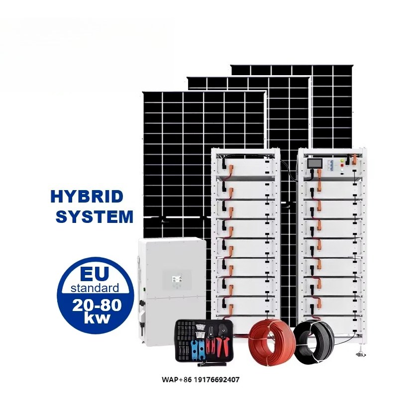 Off Grid Solar Kit - 20Kwh、30Kwh、50Kwh、80kwのオフグリッド/オングリッド対応ソーラーシステム、パネル、インバーター、リチウムバッテリーを含むフルセットキット
