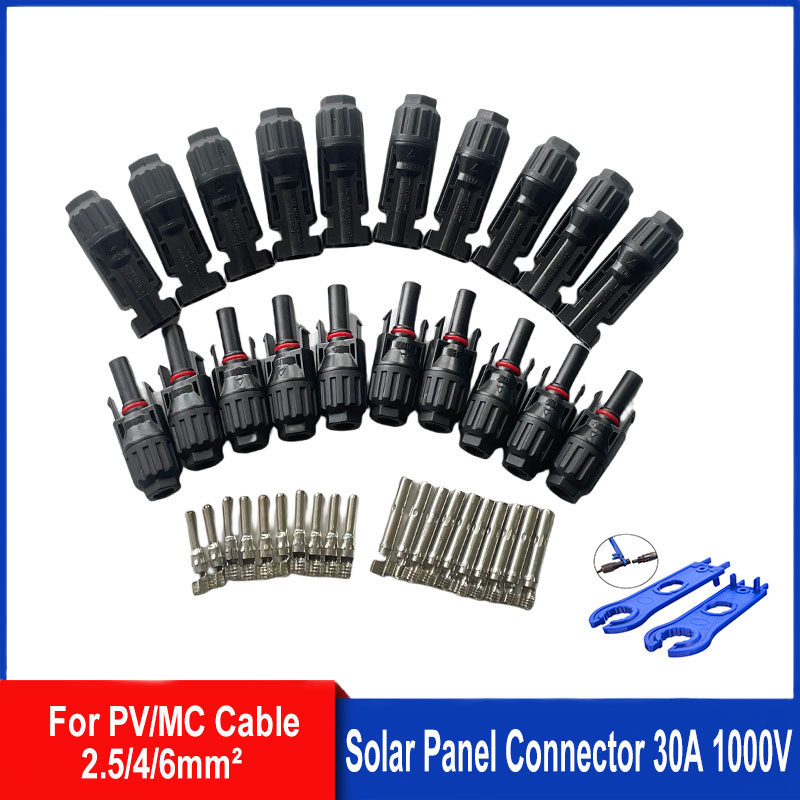Solar Cable Mc4 Connector - 5/10 ペアソーラーコネクタ PV プラグ 1000V 30A