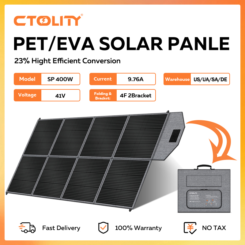 CTOLITY 400 ワットソーラーパネルポータブルソーラ - Rv Solar Kit 400W のレビューと価格