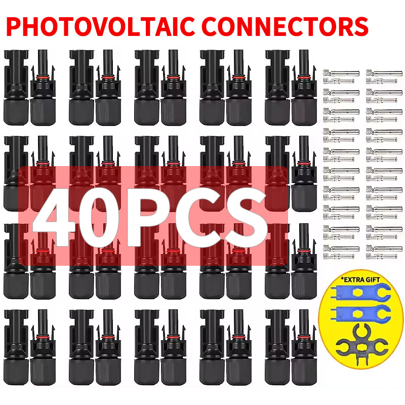 400/200/100/40/20/10 個太陽光発電ソーラ - Solar Cable Mc4 Connector のレビューと価格