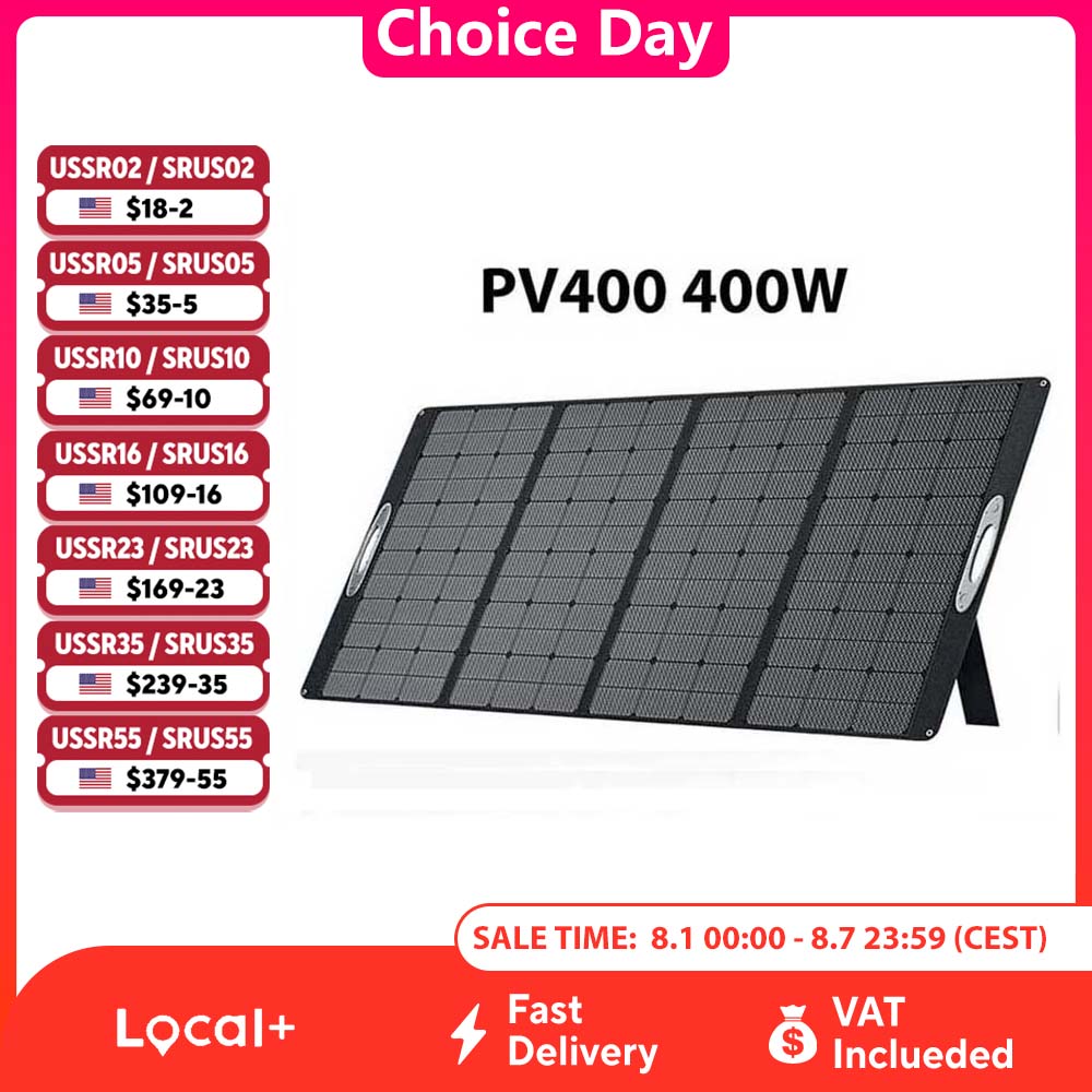 OUKITEL PV400 ポータブルソーラーパネル 400 - Rv Solar Kit 400W のレビューと価格